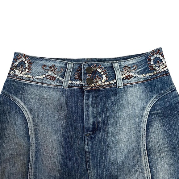 Vintage denim midi skirt - Picture 4 of 8